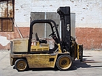 Caterpillar T125D Forklift with Rotating Forks