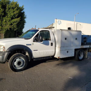 2006 FORD F-450 MECHANIC TRUCK W/ WELDER, COMPRESSOR, AUTO CRANE